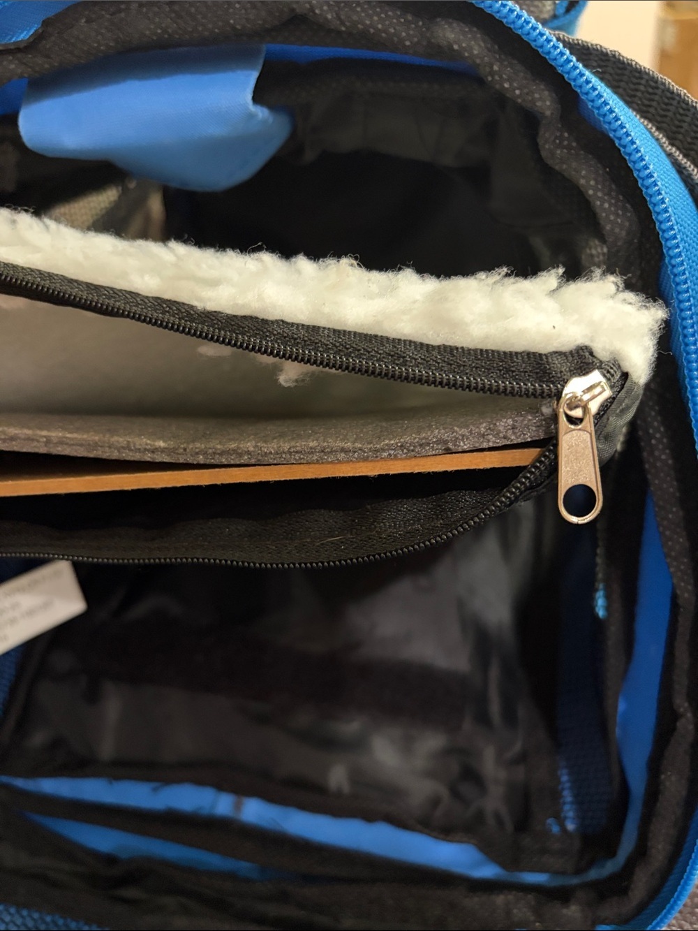 Blue Small Pet Carrier with Gray Straps - Picture 5 of 13
